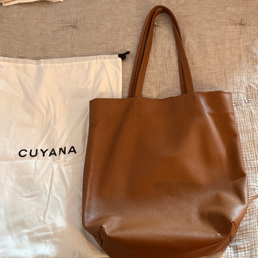 Cuyana Tall Easy Tote Caramel